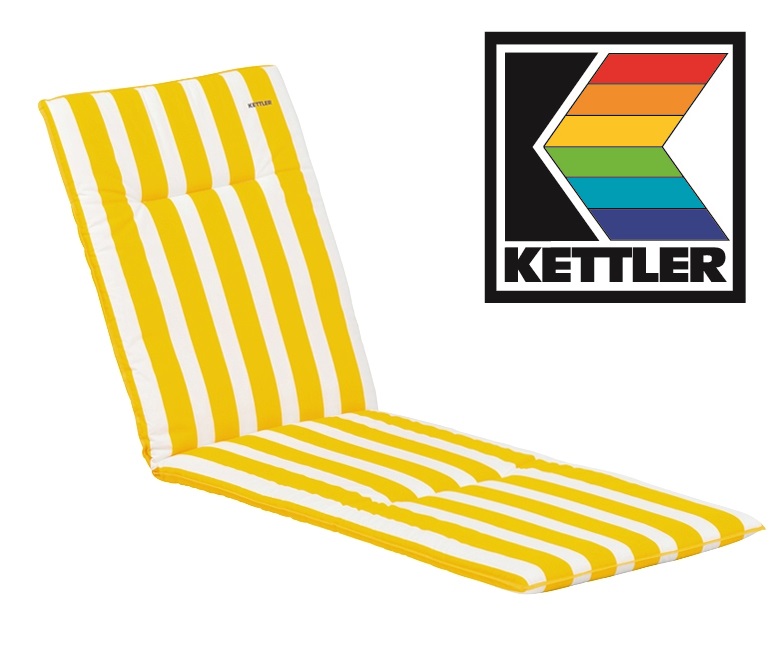 KETTLER LIEGENAUFLAGE LIEGENAUFLAGE AUFLAGEN GELBWEISS FREI HAUS eBay