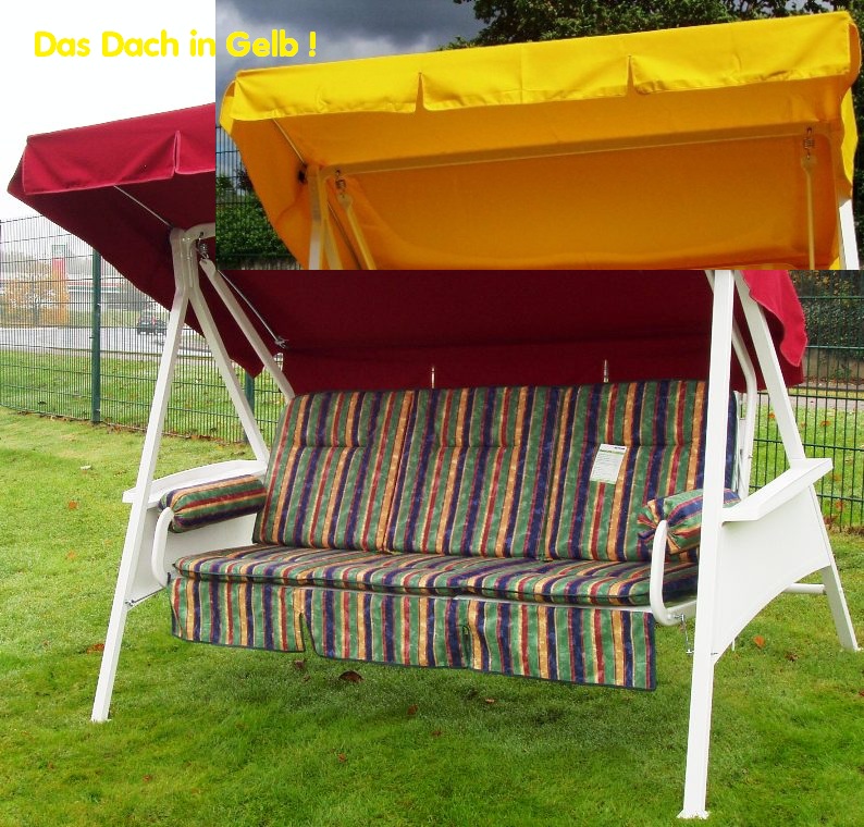 KETTLER HOLLYWOODSCHAUKEL CLASSIC+DACHAUFLAGENSET KLINKERFREIZEITMÖBEL