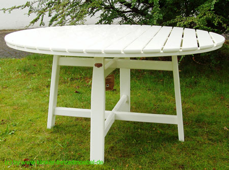 GARTENMÖBEL HERLAG BUCHEN TISCH BÜSUM WEISS FREI HAUS eBay