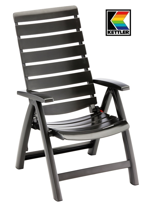 GARTENMÖBEL KETTLER HKS SESSEL RIMINI HOCHLEHNER ANTHRAZIT NEU FREI