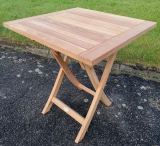 TEAKTISCH TEAK KLAPPTISCH TISCH 70 x 70 cm solide Qualitt