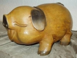 HOLZFIGUR SCHWEIN  KLEIN