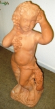 TERRACOTTA PUTTE TERRACOTTAPUTTE STATUE AUSSTELLUNGSSTCK